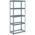 Global Equipment Extra Heavy Duty Shelving 36"W x 24"D x 72"H With 5 Shelves, No Deck, Gray 717050